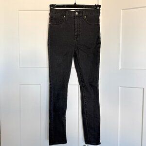 Madewell Women's 11" High-Rise Skinny Jeans in Lunar Wash Size 24P